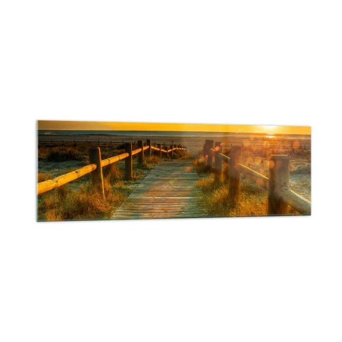Tablou pe sticlă - Scăldat în aur vechi - 160x50 cm