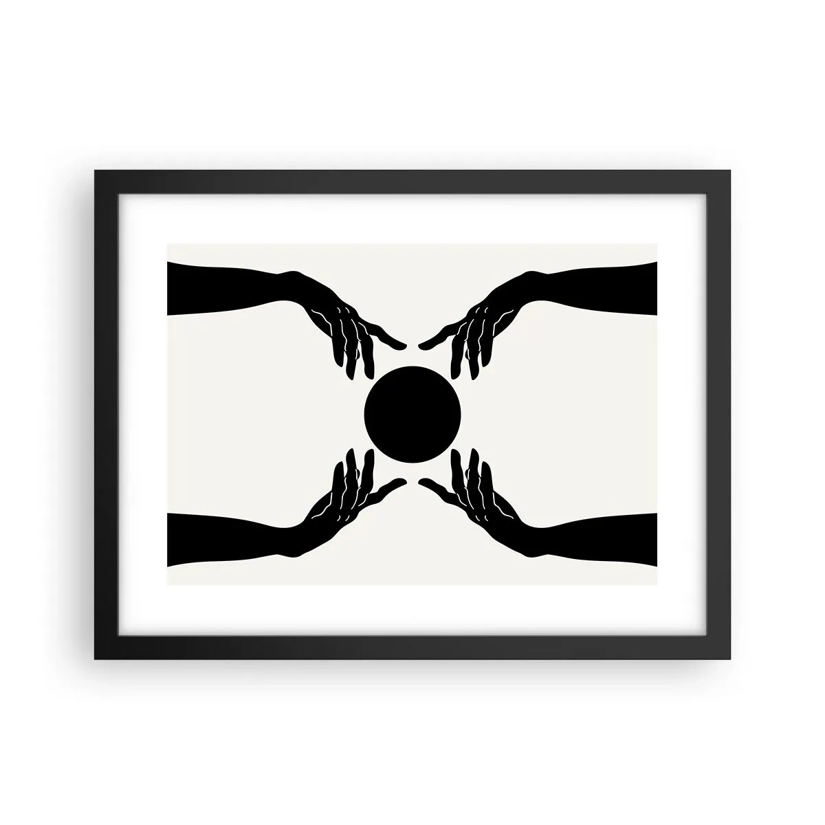 Poster în ramă neagră - Semnul secret - 40x30 cm