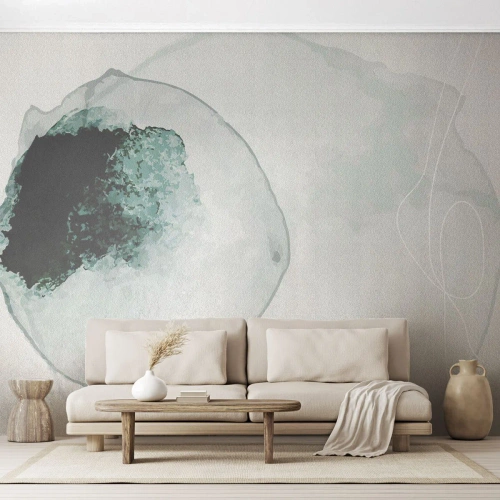 Tapet Premium Sand - Într-o picătură de apă - Modern, Minimalist, Abstracția - 500x350 cm