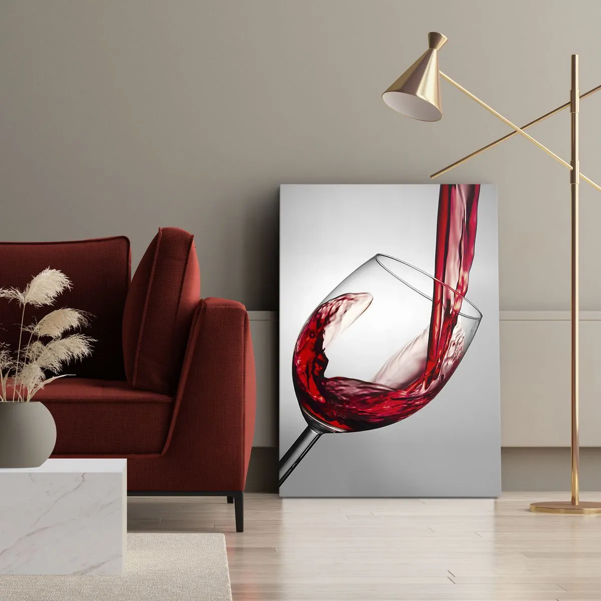 Tablou pe pânză - Culoare - mișcare - sunet - 45x80 cm