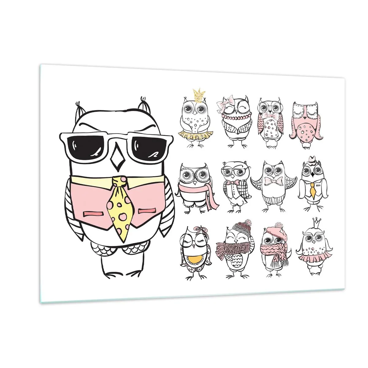 Tablou pe sticlă - Atât de multe roluri de jucat - 120x80 cm