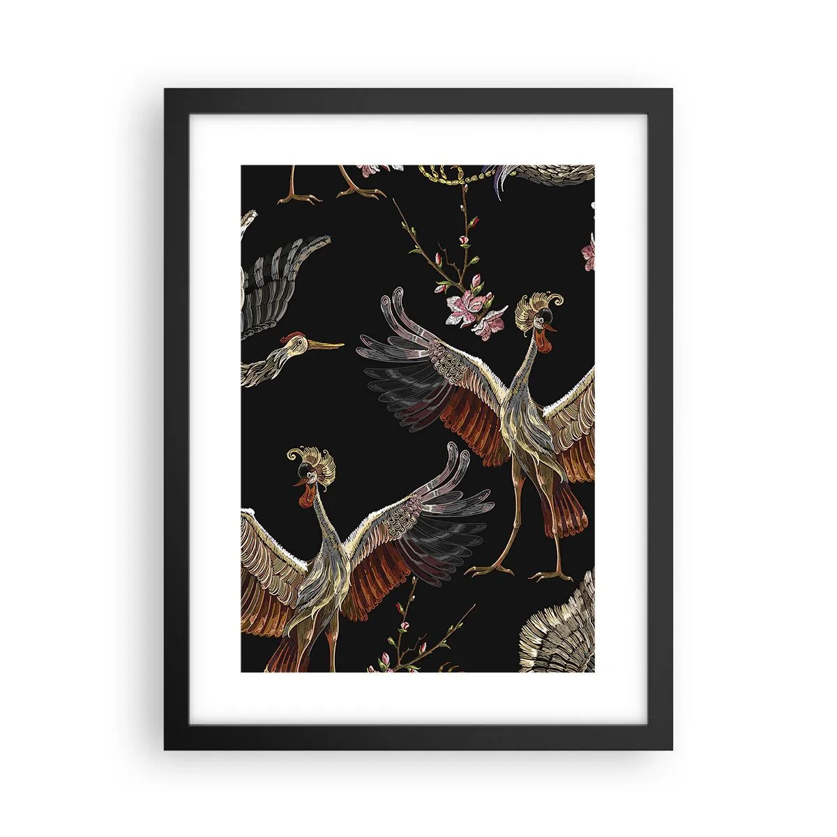 Poster în ramă neagră - Pasăre de basm - 30x40 cm