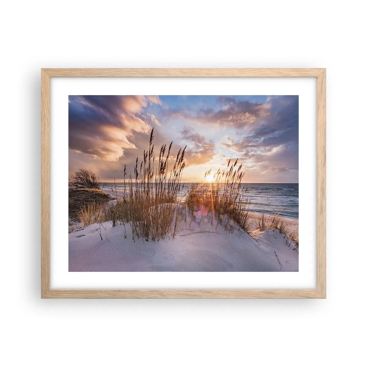 Poster în ramă de stejar deschis - Adio soare și vânt - 50x40 cm