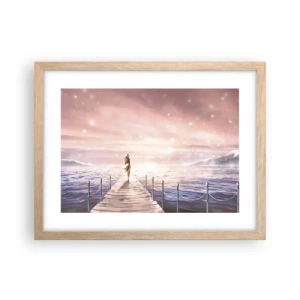 Poster în ramă de stejar deschis - În lumina unui vis - 40x30 cm