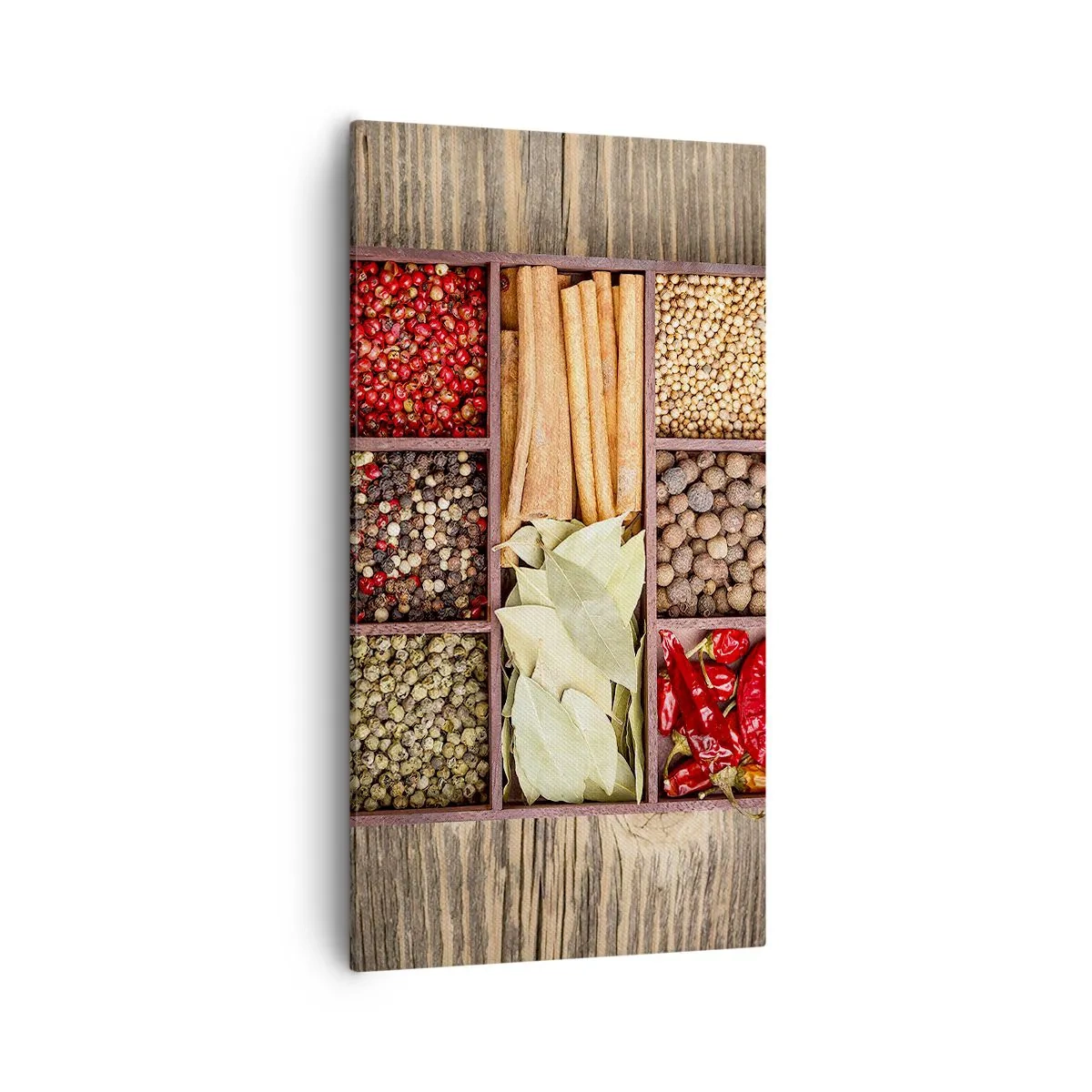 Tablou pe pânză - Ordine de forme, buchet de arome - 55x100 cm