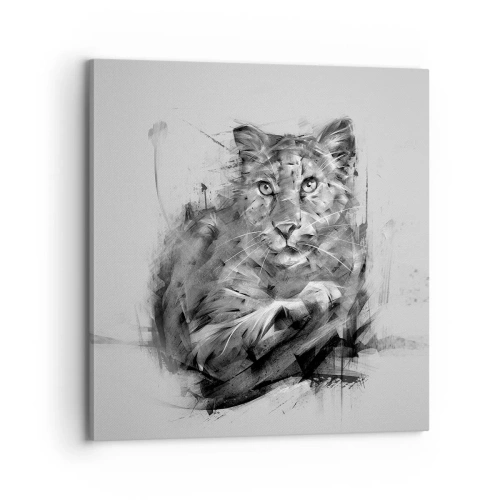 Tablou pe pânză - Da, te ascult cu atenție - 70x70 cm