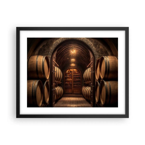 Poster în ramă neagră - Beciul cu atmosferă - 50x40 cm
