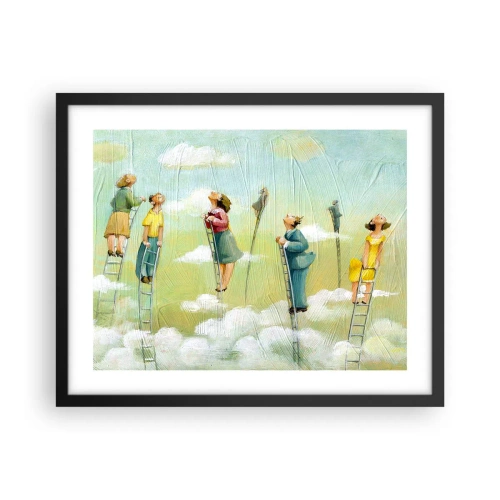 Poster în ramă neagră - Urmează-ți visul - 50x40 cm