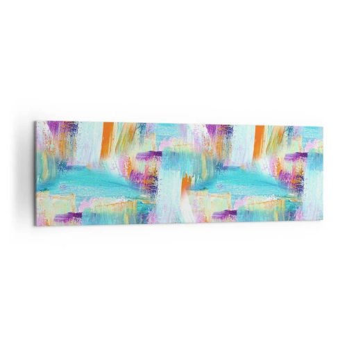 Tablou pe pânză - Mâzgălire veselă - 160x50 cm