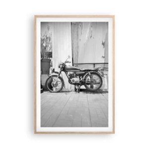Poster în ramă de stejar deschis - Clasicul înainte de toate - 61x91 cm