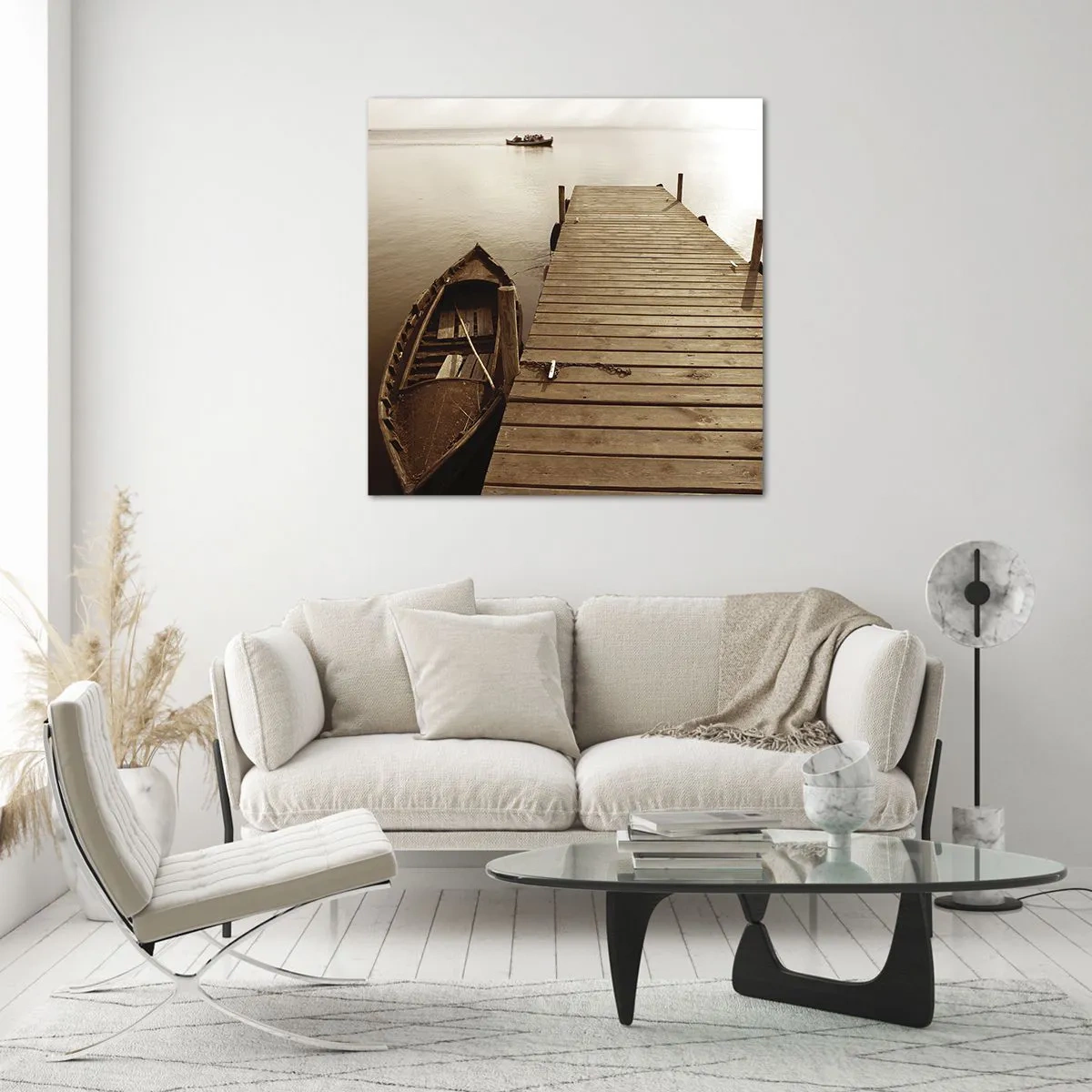 Tablou pe sticlă - Marea pace - 30x30 cm