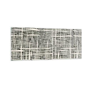 Tablou pe sticlă - O compoziție țesută - 100x40 cm