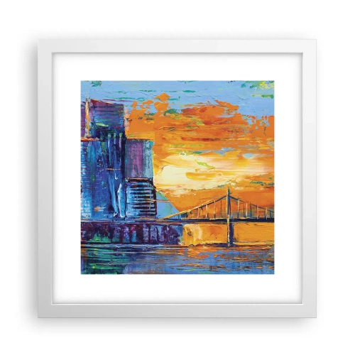 Poster în ramă albă - Cultură și natură - 30x30 cm