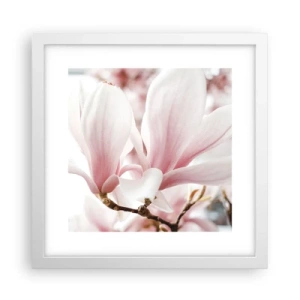 Poster în ramă albă - Imensitatea sensibilității - 30x30 cm