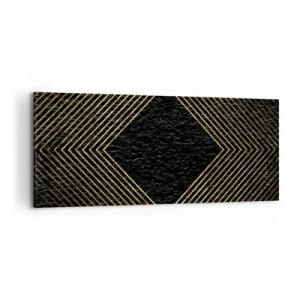 Tablou pe pânză - Geometrie în stil glamour - 100x40 cm
