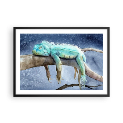 Poster în ramă neagră - Este bine! - 70x50 cm