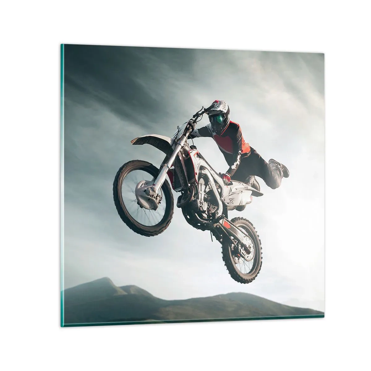 Tablou pe sticlă - Nu există distracție fără risc - 60x60 cm