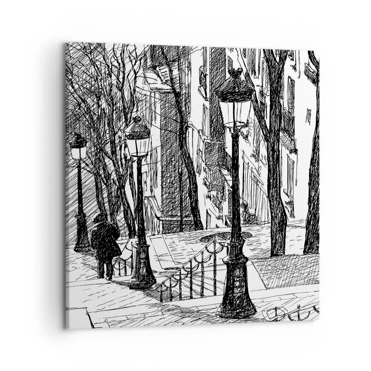 Tablou pe pânză - Poveste de dragoste sau poveste de groază? - 50x50 cm