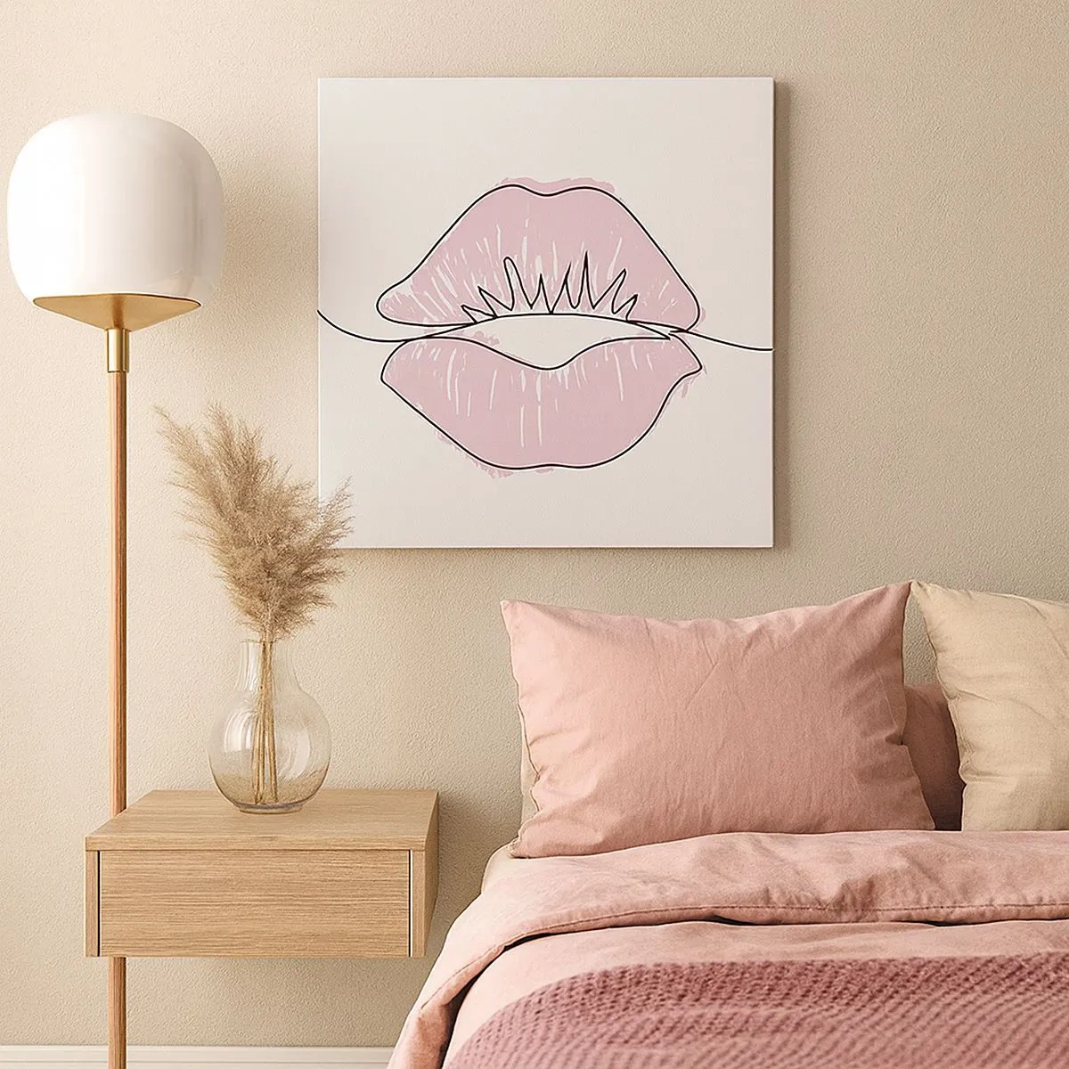 Tablou pe pânză - Vrei un sărut? - 30x30 cm