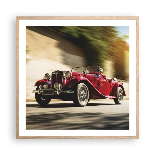 Poster în ramă de stejar deschis - Mai frumoasă decât Nike din Samothrace - 60x60 cm