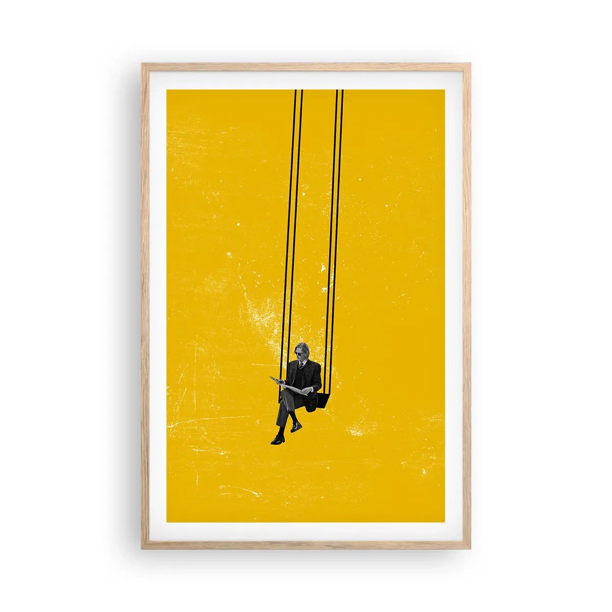 Poster în ramă de stejar deschis - O zi ca oricare alta - 61x91 cm