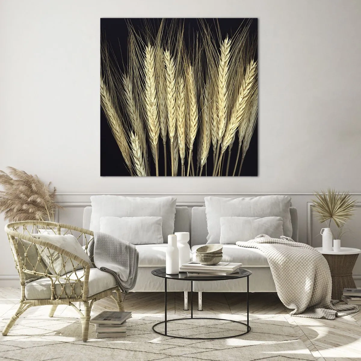 Tablou pe sticlă - Magie rustică - 60x60 cm