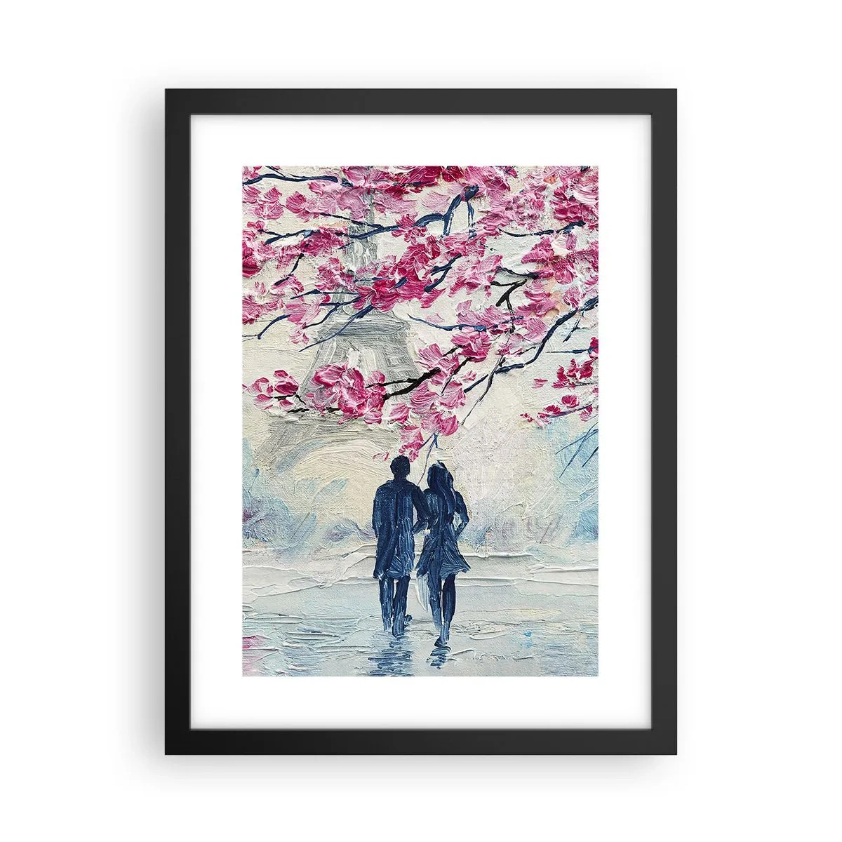 Poster în ramă neagră - Plimbare romantică - 30x40 cm