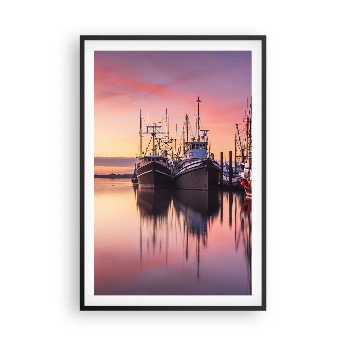 Poster în ramă neagră - Înainte de o zi plină - 61x91 cm
