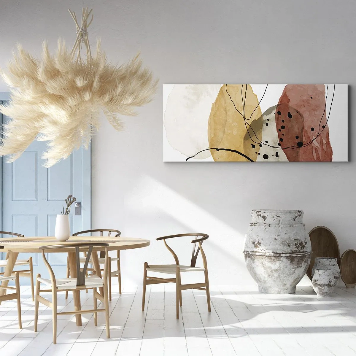 Tablou pe pânză - Ca aerul, limpezi și ușoare - 100x40 cm