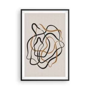 Poster în ramă neagră - Totul s-a încurcat - 61x91 cm