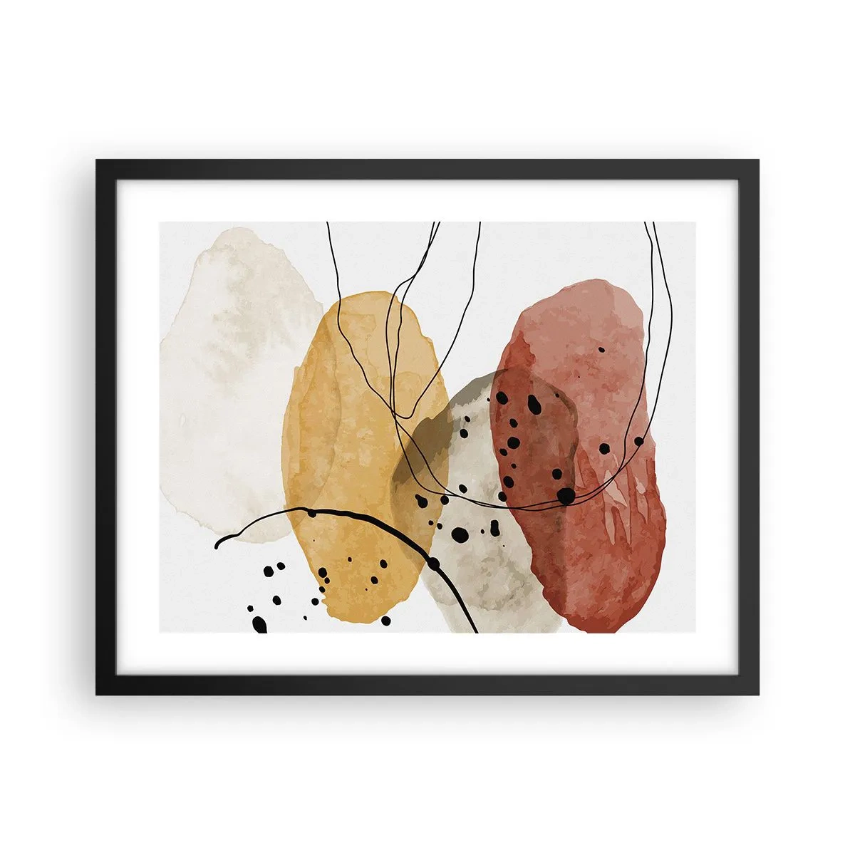 Poster în ramă neagră - Ca aerul, limpezi și ușoare - 50x40 cm