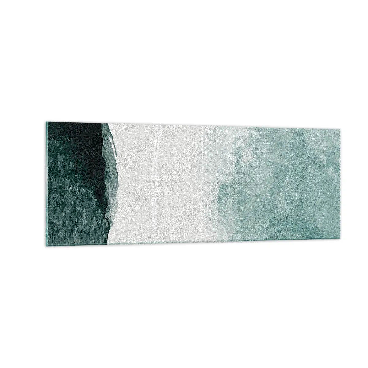 Tablou pe sticlă - Întâlnire cu ceața - 140x50 cm