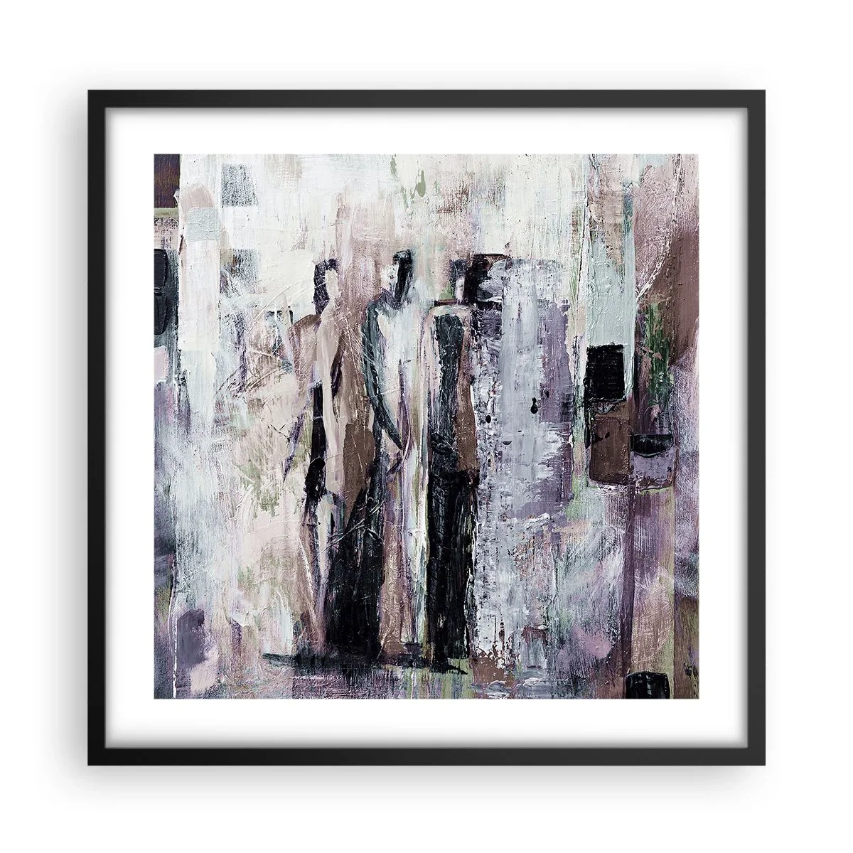 Poster în ramă neagră - Cei trei misterioși - 50x50 cm