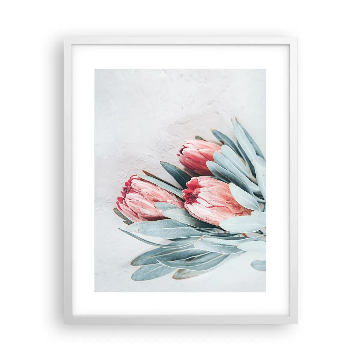 Poster în ramă albă - Rușinate de propria lor frumusețe - 40x50 cm