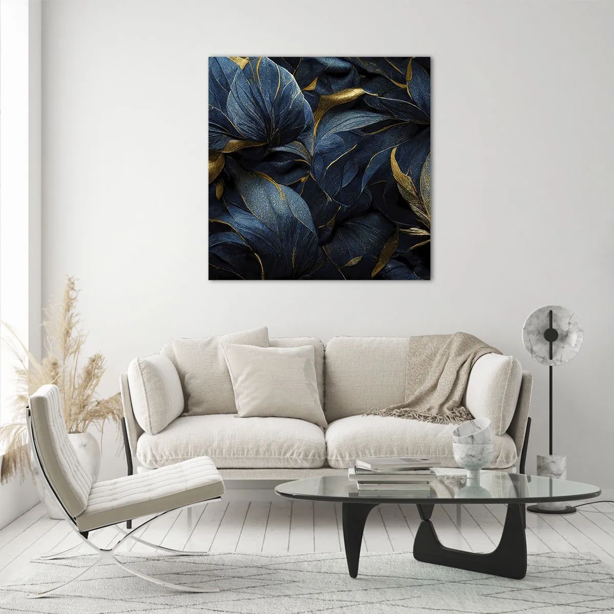 Tablou pe sticlă - Căptușită cu aur - 70x70 cm