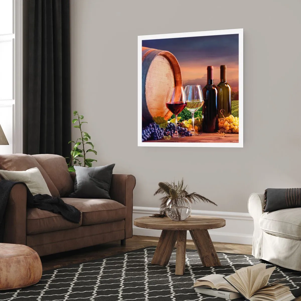 Poster - Aici viața are un gust - 30x30 cm