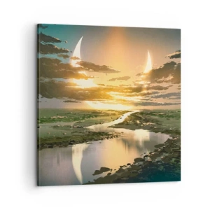 Tablou pe pânză - Undeva într-o galaxie foarte, foarte îndepărtată - 60x60 cm