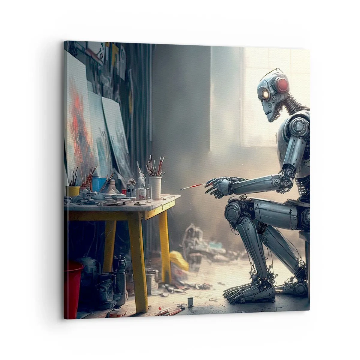 Tablou pe pânză - Actul de creație - 60x60 cm