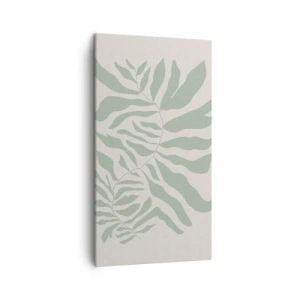 Tablou pe pânză - Ramura de smarald - 45x80 cm