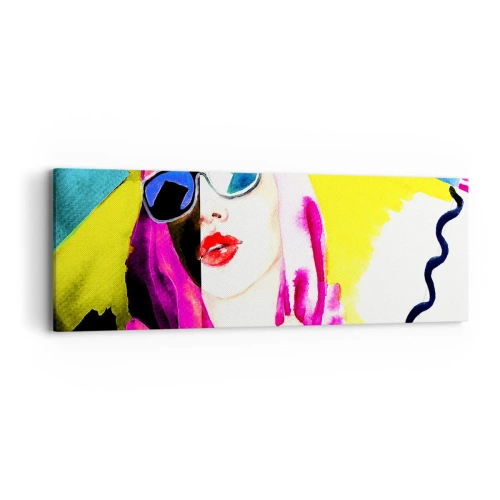 Tablou pe pânză - Nu sunt albă și nu sunt neagră - 90x30 cm