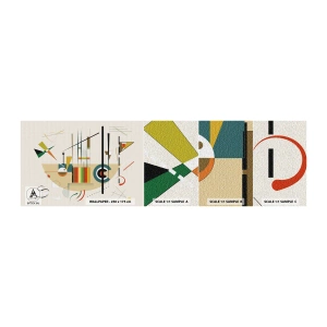 Mostră de Tapet Standard Eco - Și lumea râde - Abstracția, Bucată, Forme - 100x30 cm