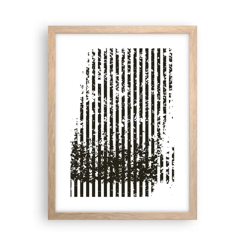 Poster în ramă de stejar deschis - Ritm și zgomot - 30x40 cm