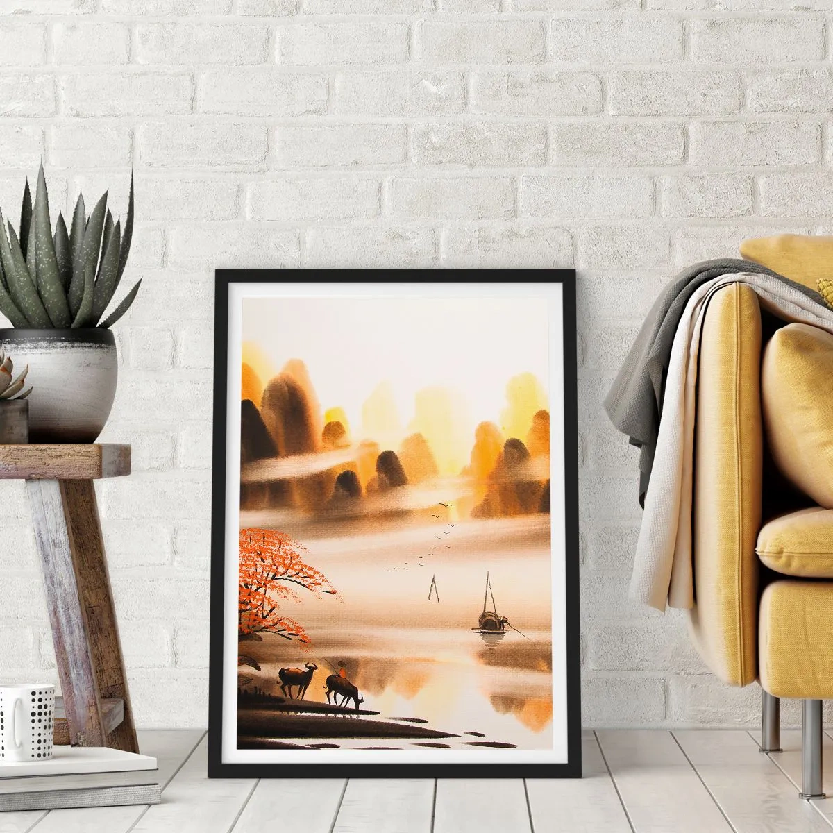 Poster în ramă neagră - Mai departe decât Orientul Îndepărtat - 30x40 cm