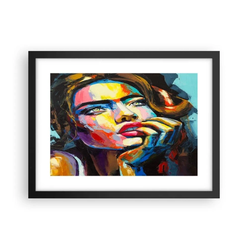 Poster în ramă neagră - Visele ca niște păsări se înalță pe cer - 40x30 cm