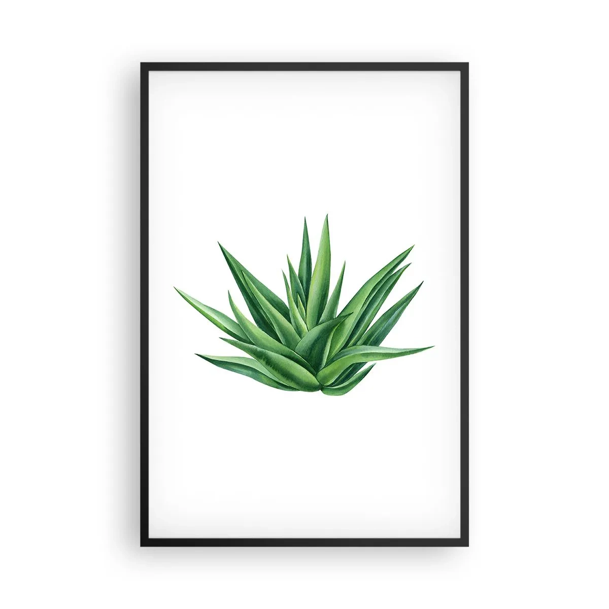 Poster în ramă neagră - Verde - putere - viață - 61x91 cm