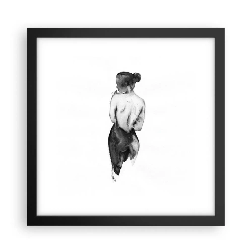 Poster în ramă neagră - Cu ea lumea dispare - 30x30 cm
