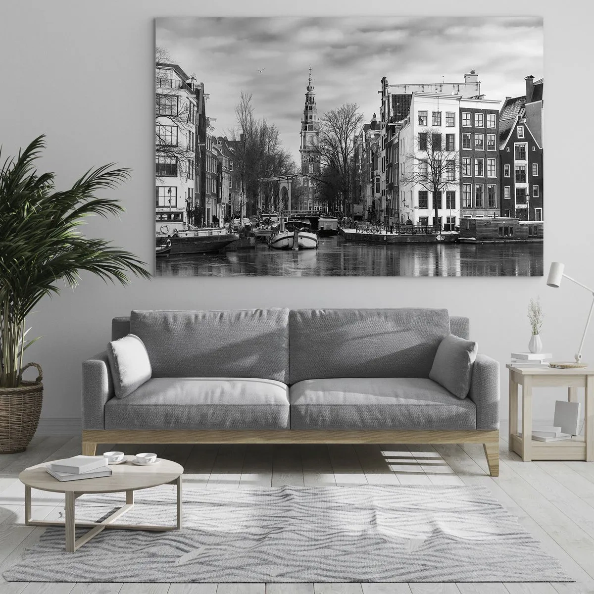 Tablou pe sticlă - Amsterdam vibes - 120x80 cm
