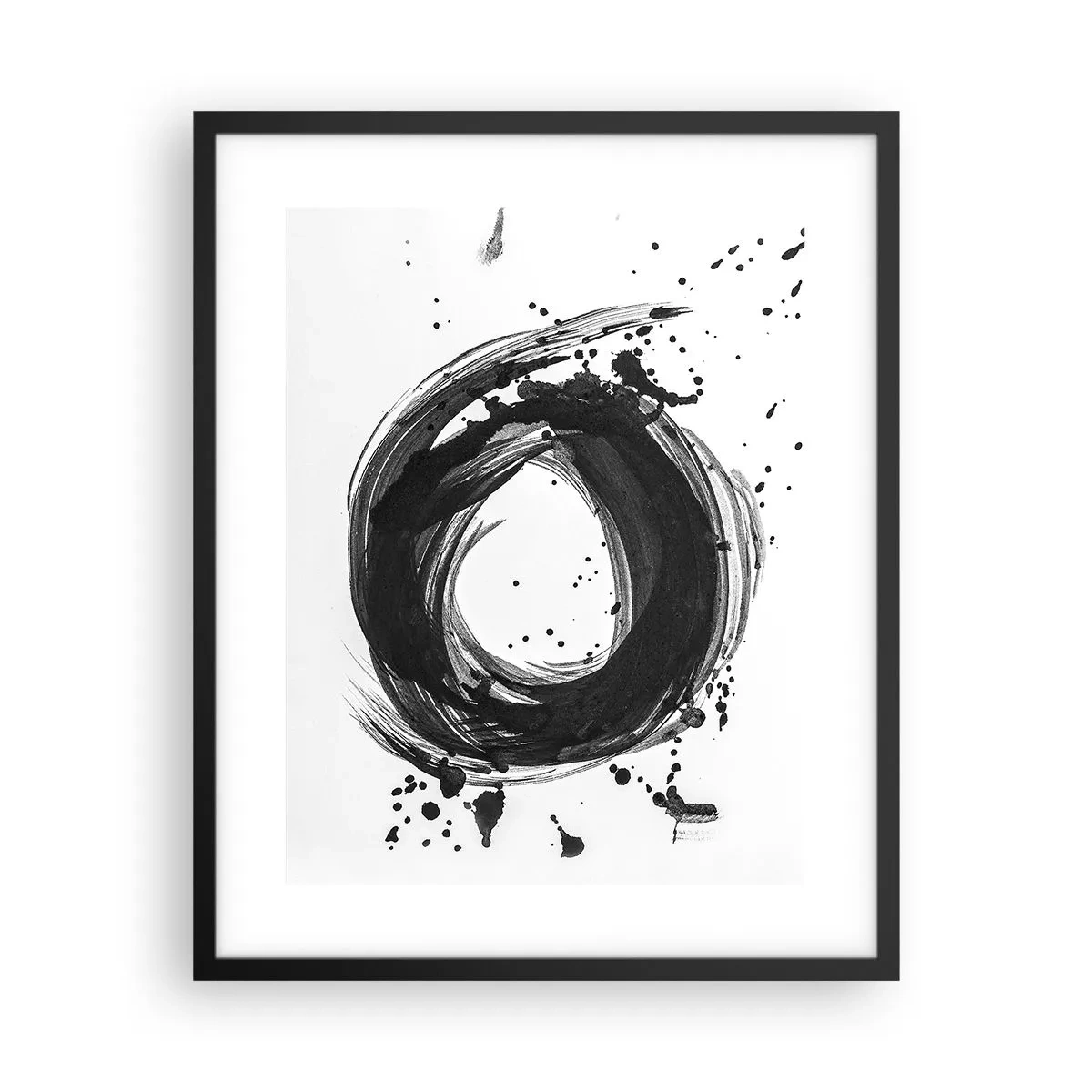Poster în ramă neagră - Vortexul creației - 40x50 cm