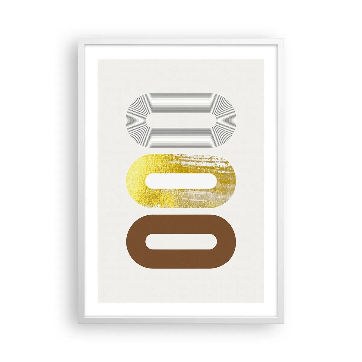 Poster în ramă albă - Ooo! - 50x70 cm