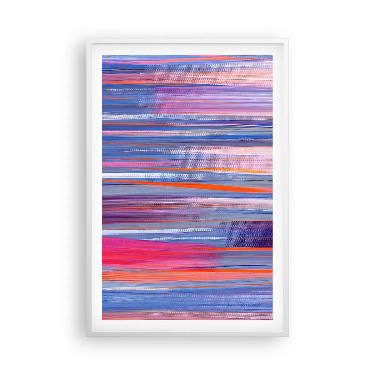 Poster în ramă albă - Să intrăm în curcubeu - 61x91 cm